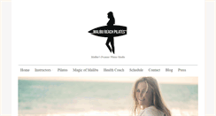 Desktop Screenshot of malibubeachpilates.com