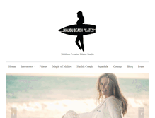 Tablet Screenshot of malibubeachpilates.com